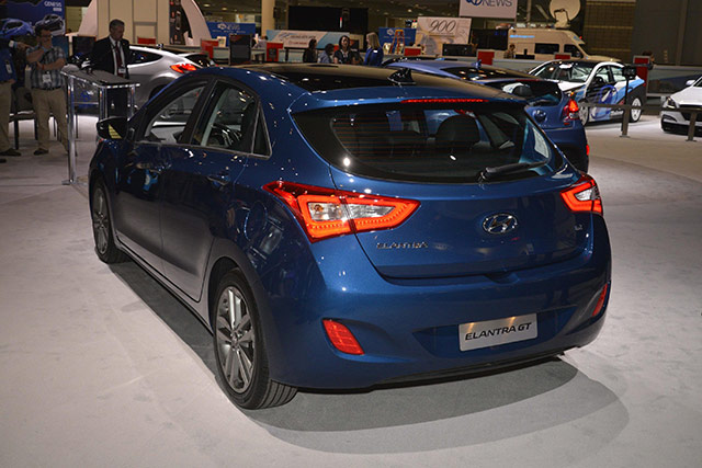 Rear of the 2016 Hyundai Elantra GT Sports