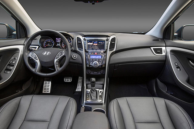 Interior of the 2016 Hyundai Elantra GT Sports