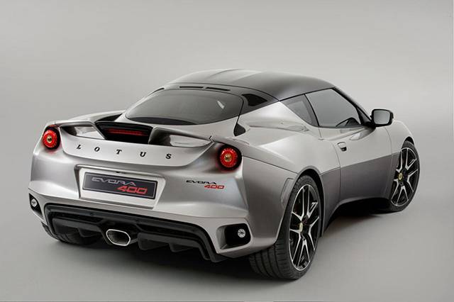 The rear of the Lotus Evora 400