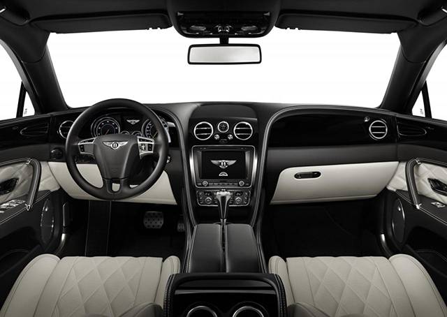 The dashboard of the Bentley Continental GT