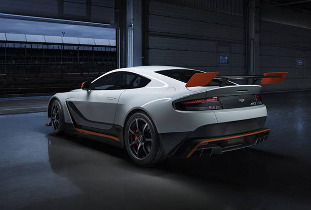 The rear and side of the Aston Martin Vantage GT3