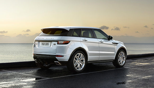 Rear of the 2016 Range Rover Evoque