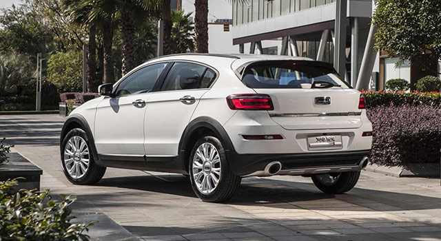 Rear of the Qoros 3 City SUV