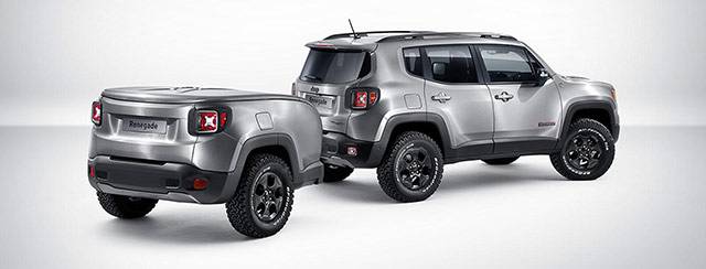Rear of the Jeep Renegade Hard Steel concept