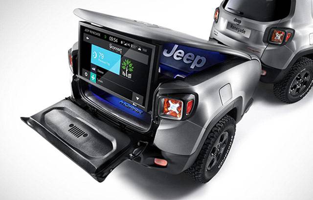 Tailgate of the Jeep Renegade Hard Steel concept