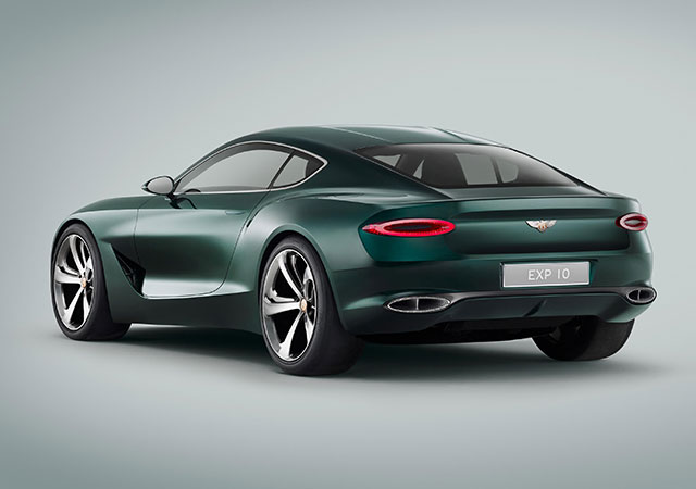 The rear of the Bentley EXP 10 Speed 6