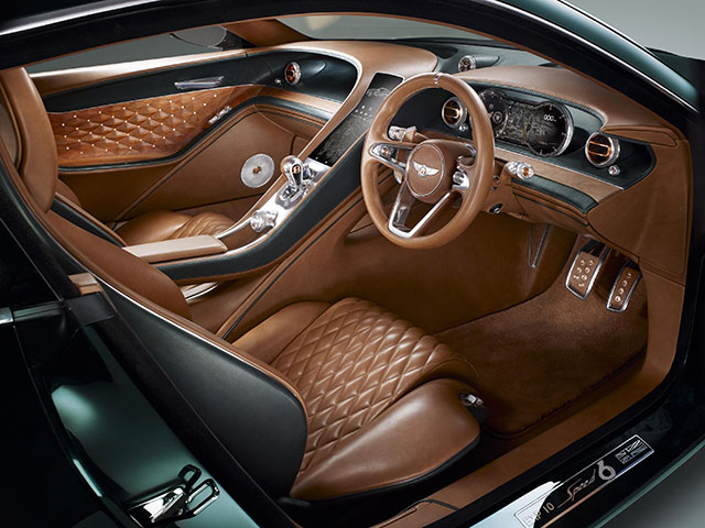 The interior of the Bentley EXP 10 Speed 6