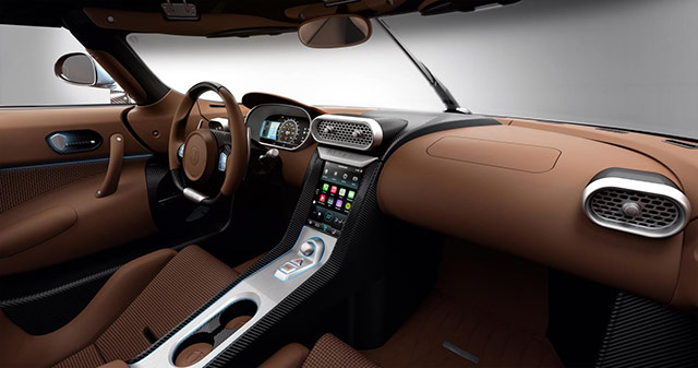 Interior of the Koenigsegg Regera