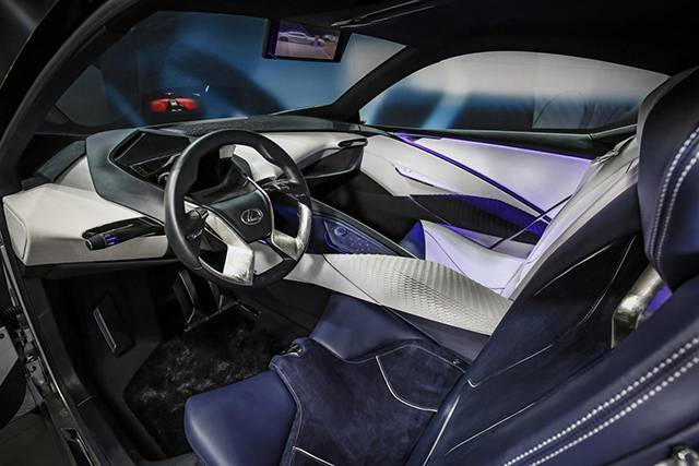 The interior of the Lexus LF-SA
