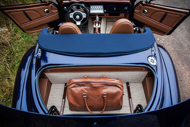 The interior of the all-new Morgan Aero 8