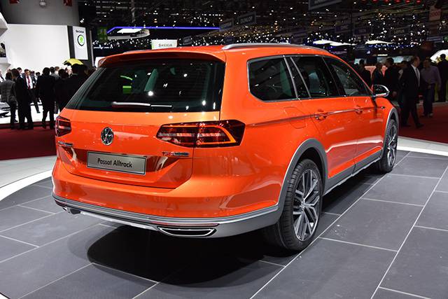 The rear of the VW Passat Alltrack