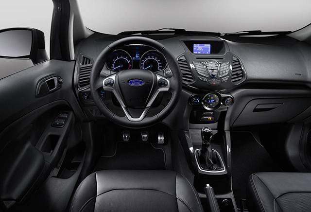 The interior of the refreshed Ford EcoSport