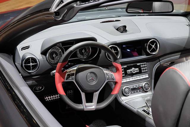The interior of the Mercedes-Benz 417 Mille Miglia