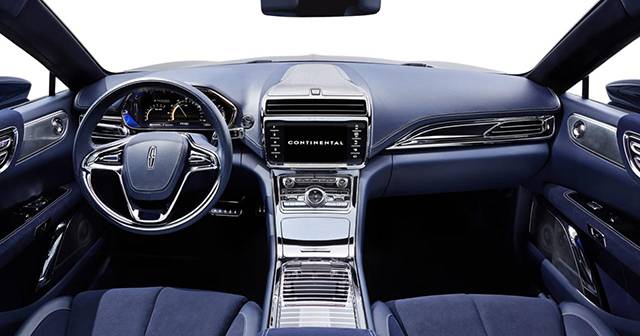 The interior of the Lincoln Continental Concept