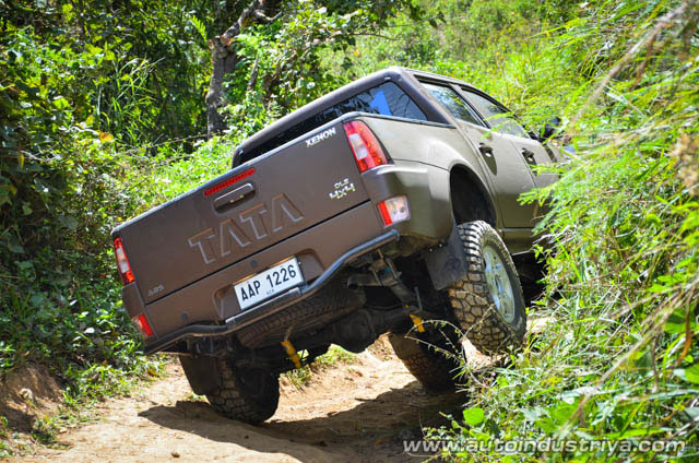 Tata Xenon tackling the tough terrain