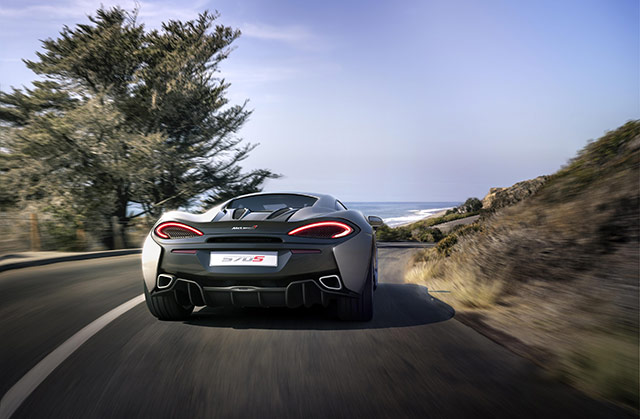 Rear of the McLaren 570S coupe