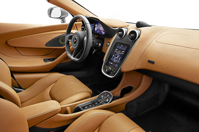 Interior of the McLaren 570S coupe