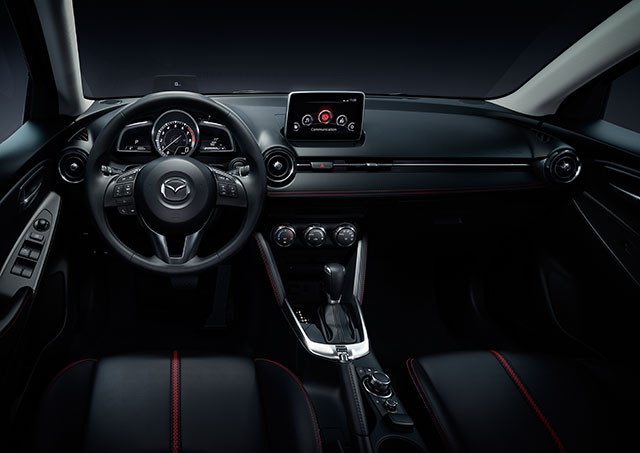 The interior of the all-new Mazda2