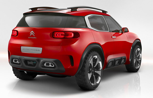 Rear of the Citroen Aircross concept