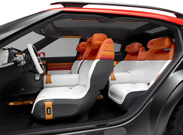 Interior of the Citroen Aircross concept