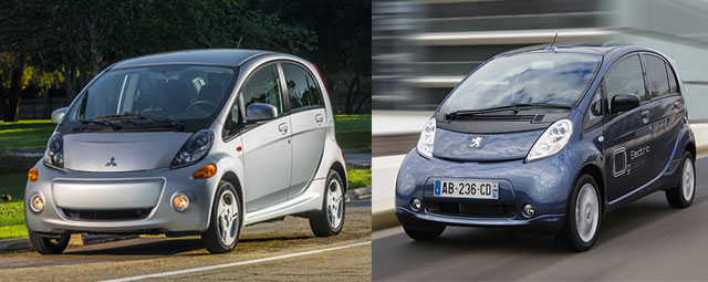 The Mitsubishi i-Miev and Peugeot iOn