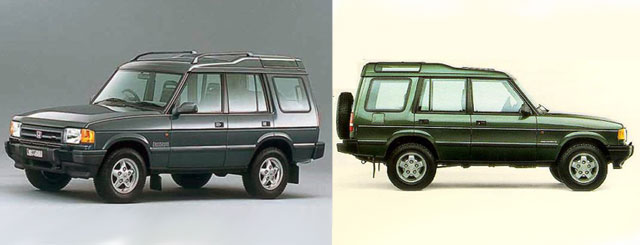 The Honda Crossroad and LR Discovery 1