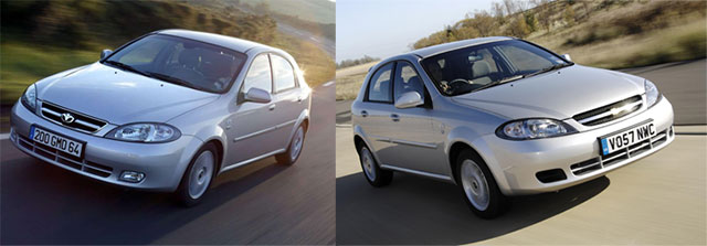 The Daewoo Lacetti and Chevrolet Optra