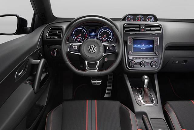 The interior of the 2015 VW Scirocco GTS