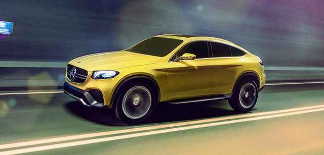The Mercedes-Benz Concept GLC Coupe debuts in Auto Shanghai 2015