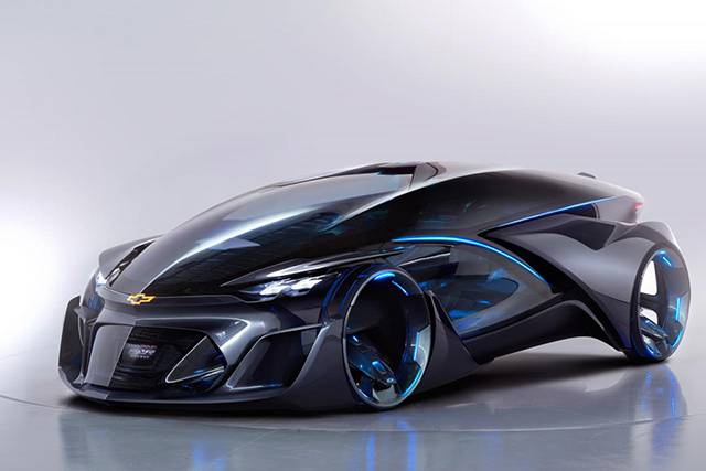 The front end of the Chevrolet FNR EV concept