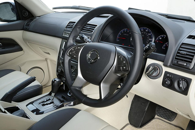 Interior of the SsangYong Rexton W ELX variant