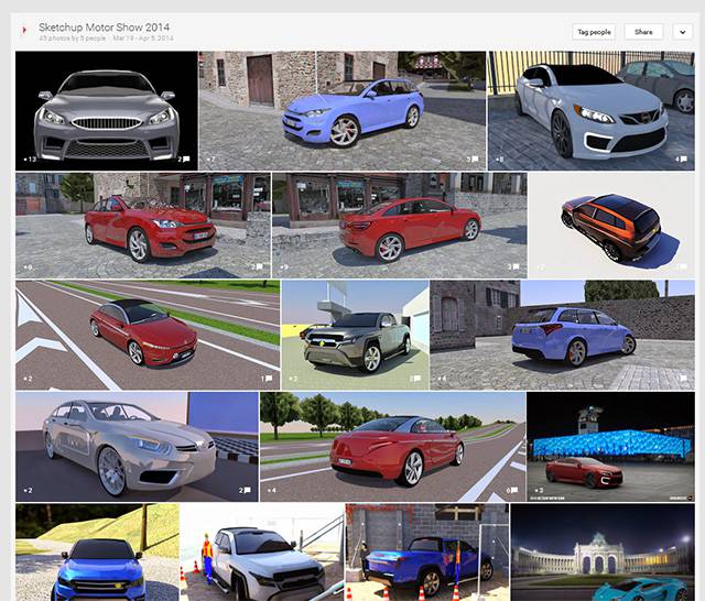 Sketchup Motor Show 2014