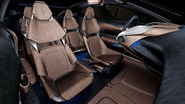 The interior of the Aston Martin DBX