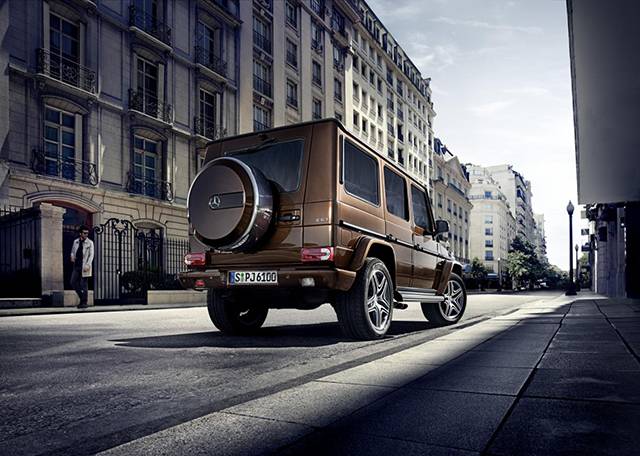 The rear of the G-Class