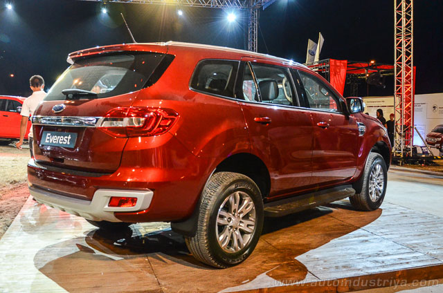 The rear of the 2015 Ford Everest