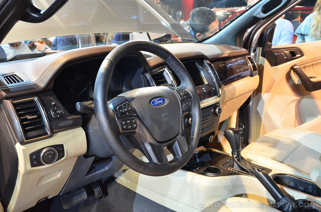 The interior of the 2015 Ford Everest