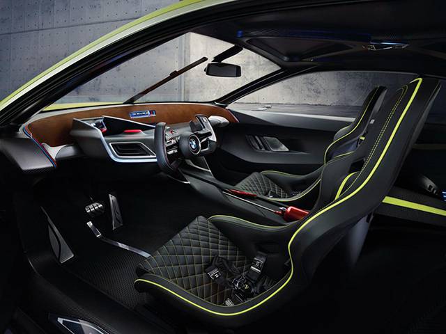The interior of the BMW 3.0 CSL Hommage