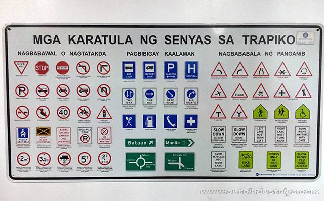 Philippine road signs