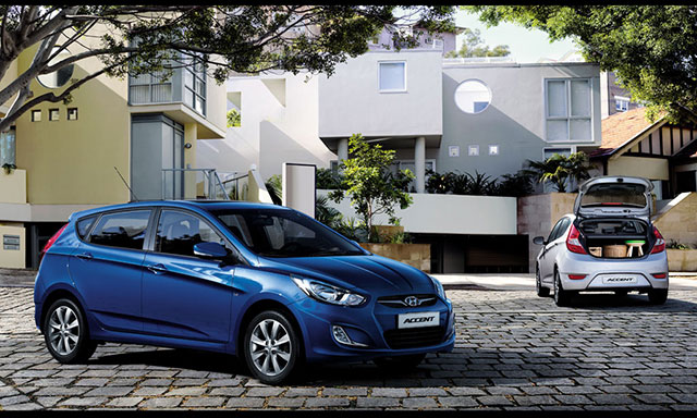 The current Hyundai Accent hatchback