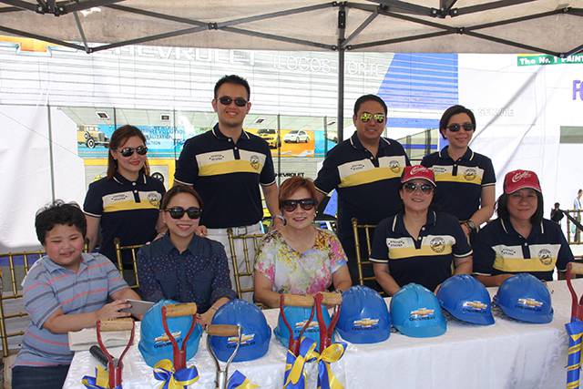 Chevrolet PH executives attended the ground-breaking ceremony