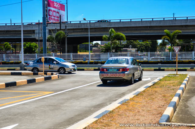 Practicing road safety inside HSDC