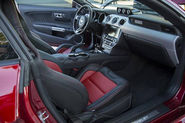 The interior of the 2015 Shelby Super Snake