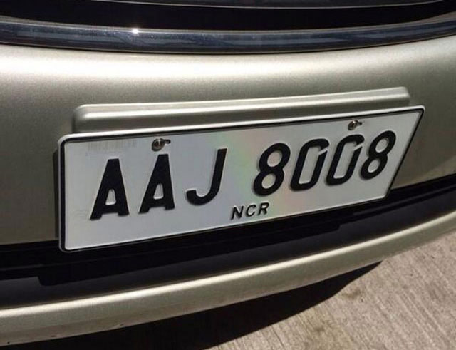 LTO's new license plate