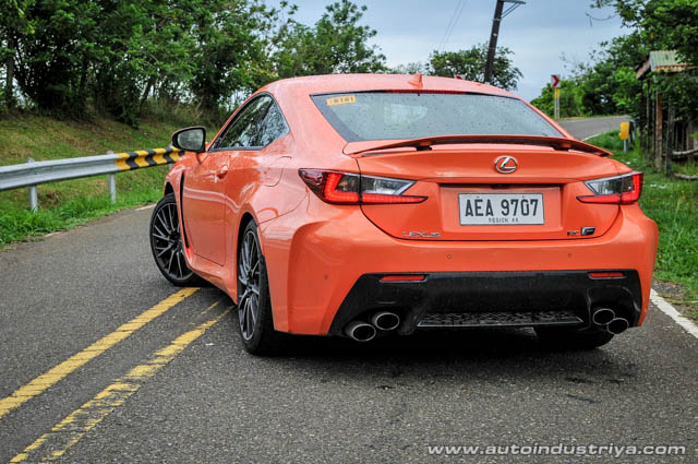 2015 Lexus RC F rear shot