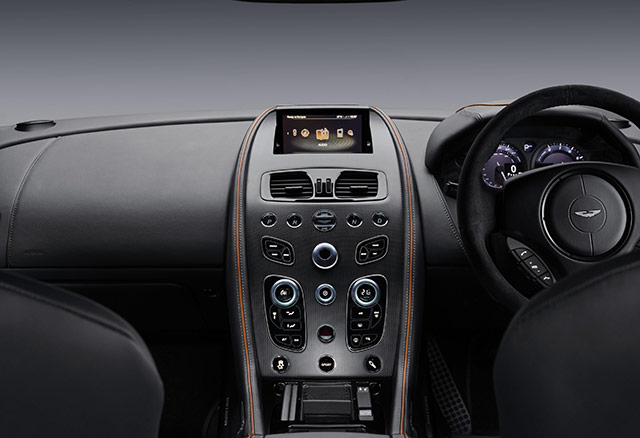 Interior of the Aston Martin DB9 GT