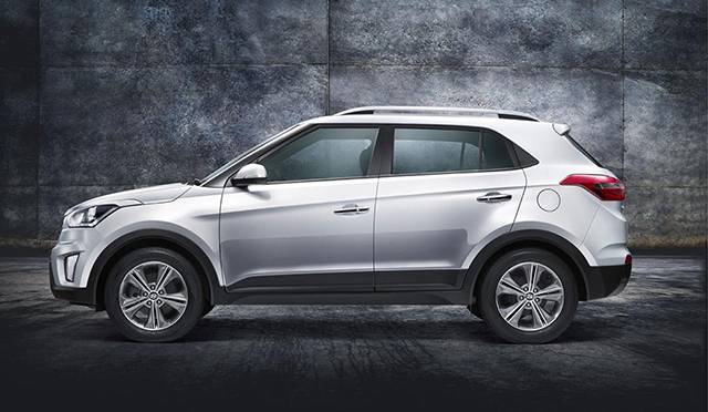 The side profile of the Hyundai Creta