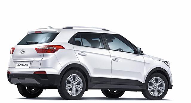 The rear of the Hyundai Creta