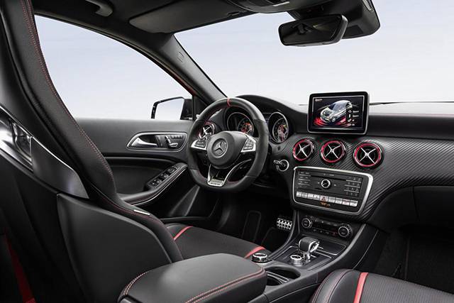 The interior of the A-Class