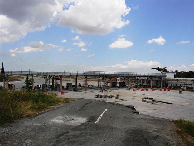 MCX Toll Plaza construction