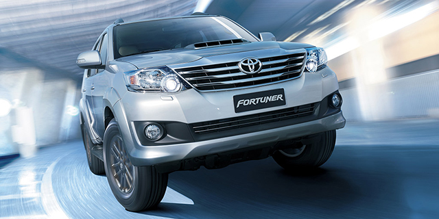 The outgoing Toyota Fortuner